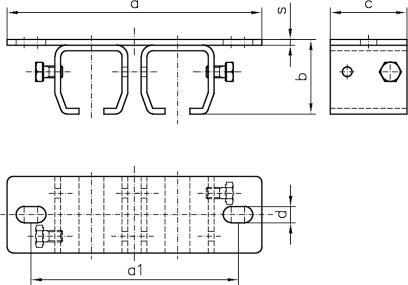 klemme, U-Bügel, montage, halterung, hardware