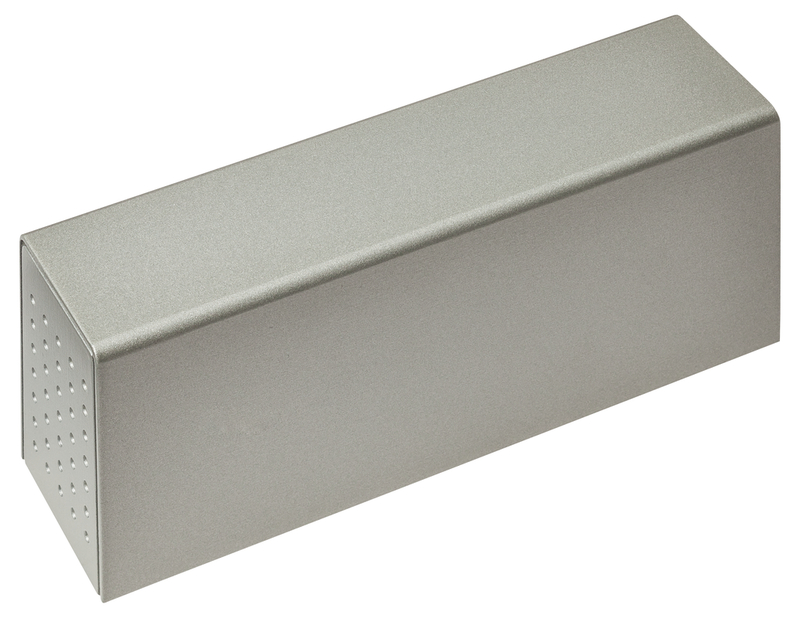 metallisches Gehäuse, Klingel-/Schraubengehäuse, Metallblock, Gehäuse aus Edelstahl, Löcherung seitlich