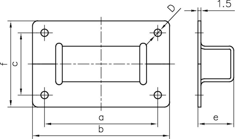 Plate montage, elektrische platine, Rechteckige Platte, Anschlussabstand, Bohrungsabstand