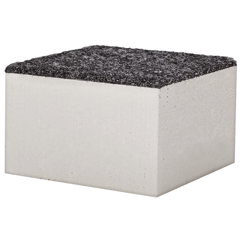 greenteQ Transportpads XPS 48x48x30+2 mm, mit Filz, VE1500