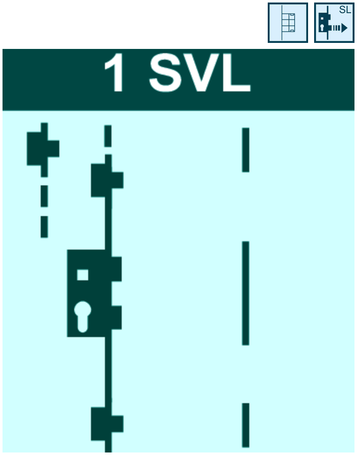 MFV-Set systeQ-M-SL-1 +SVL 1flg. einw.