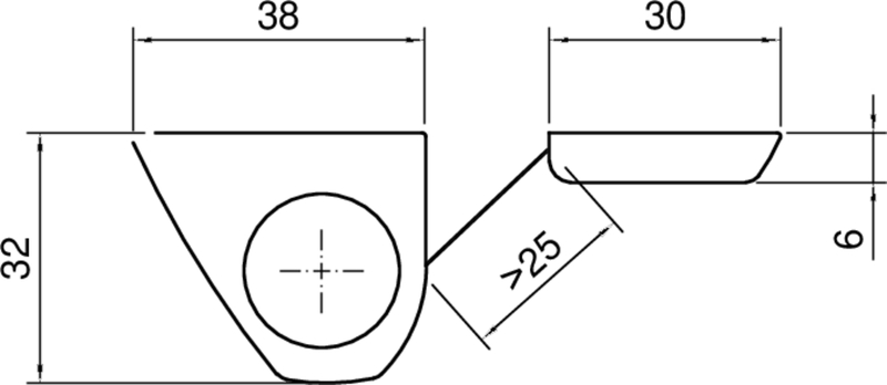 Toilet, Sitz, Aufhängung, Durchmesser_Kreis, Kreis Loch