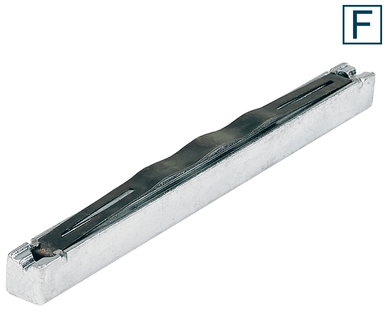 metallischer Halter, Schiebleiste, Montageführung, silbernes Metallteil, Hitze/Schrauben-Hardware