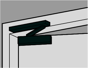 Türgriff, Türbeschlag, Fensterscharnier, Klemmhebel, Metallbeschlag