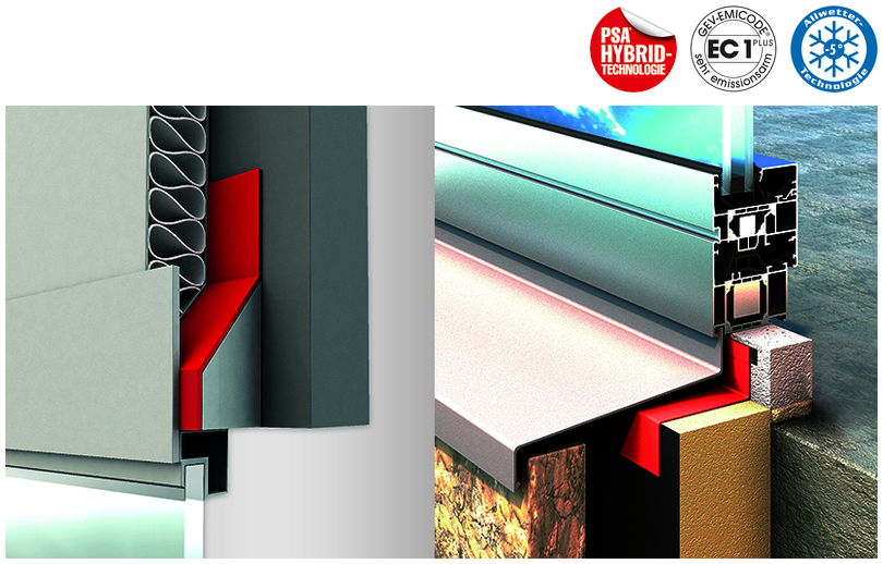 Bauteil, Wärmedämmung, Isoliermaterial, Aluminiumprofil, Kernlage