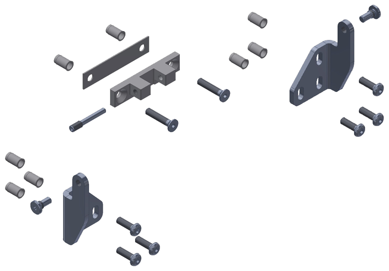 mechanical, bracket, mounting, screws, bolts