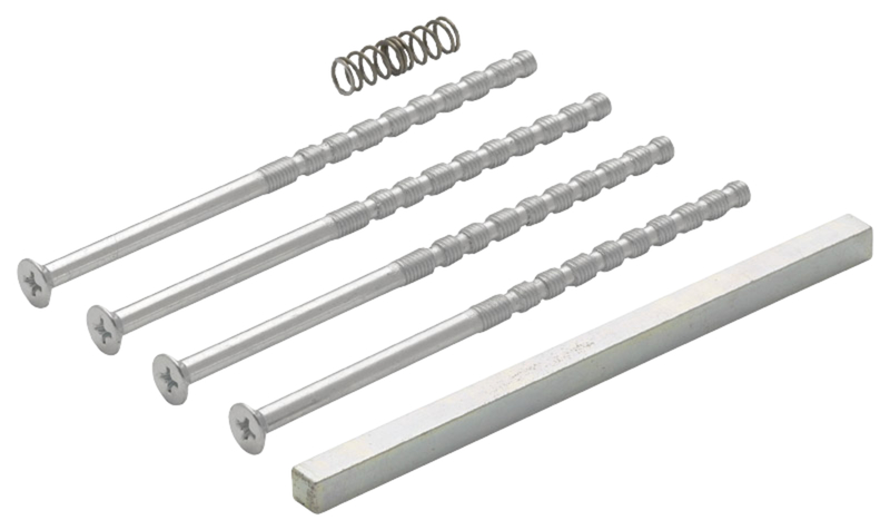 schrauben, bolzen, ausdehnen, metall, abstandshalter, federn, bohren, baubedarf, schiene, bauhardware