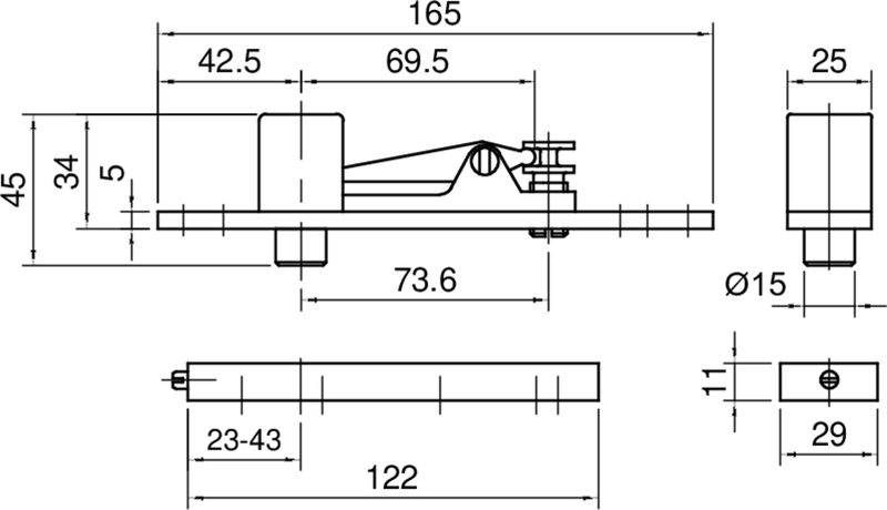 Türbeschlag, Türgriff, Scharnier, Mechanischer Beschlag, Metallteil