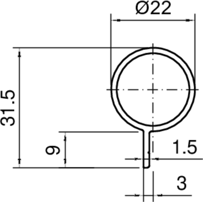 ring, knob, guage, diale, abmessungen