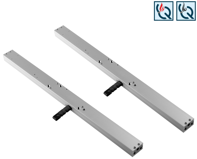 lineare Schiene, Gleit-Schiene, Aluminium, zwei Schienen, Montageschiene