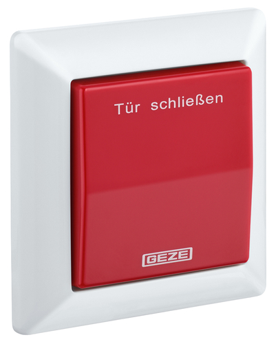 GEZE Handauslösetaster  UP, weiß/rot Elektrisches Gerät, Schalter, Postfach, Elektrisches Gerät, Schalter, Postfach,