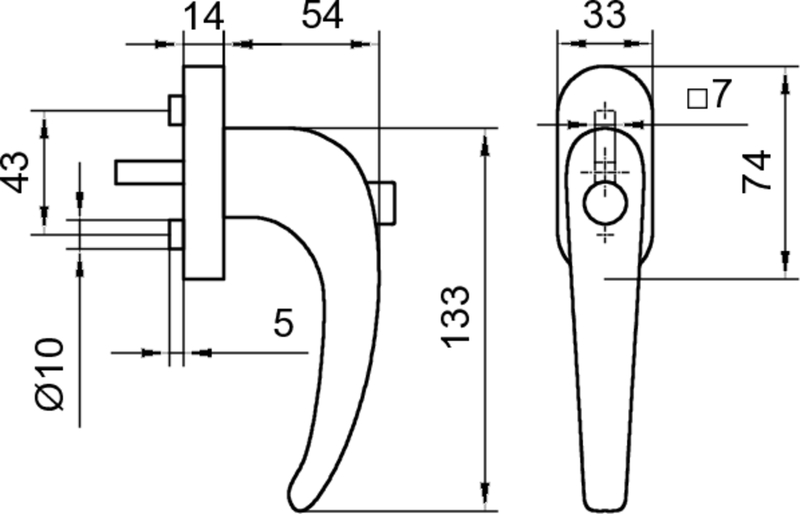 Griff, Ventilgriff, Armatur, Rosette, Schlittschräge