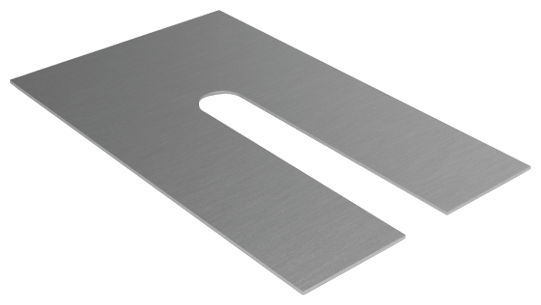 stahlblech, U-Steg, Metallblech, Aussparung, Schlitz