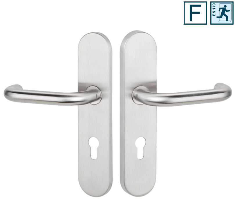 Türgriffe, Edelstahl, Hebelgriff, Schlüsselloch, Paar
