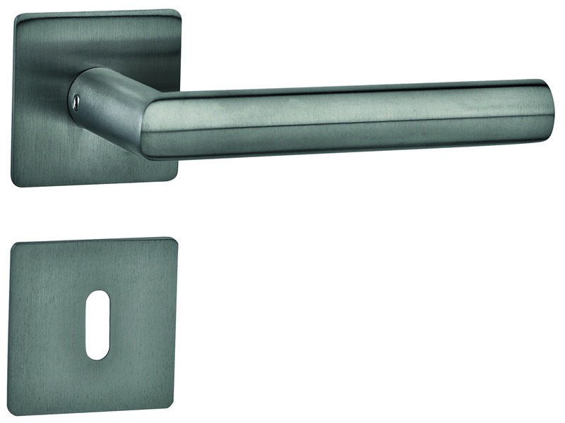 Türklinke, Griff, Türdrücker, Metalloberfläche, Schlossplatte