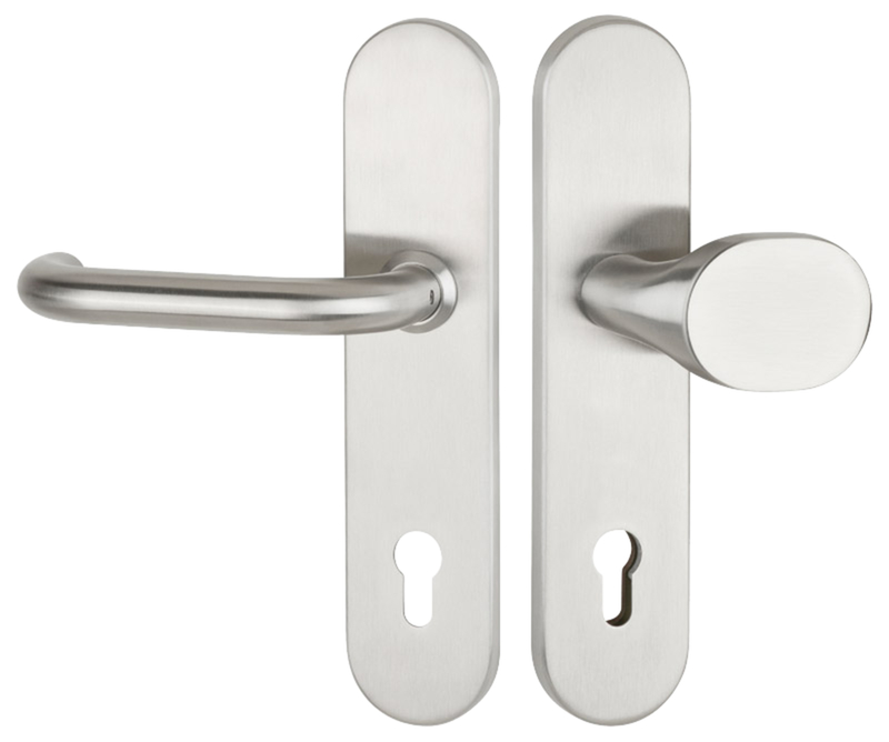 Türdriegel, Türgriff, Sicherheitsbeschlag, Rundknauf, Stahloberfläche