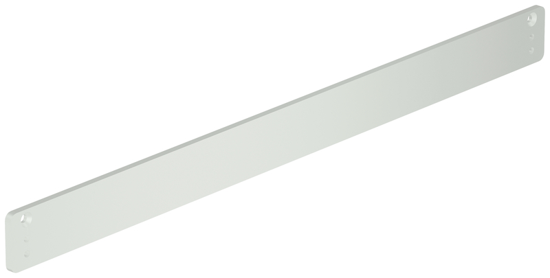 Schubladenführung, Schubladenschiene, Metall, Weiß, Montageblech