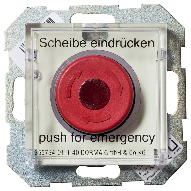 emergency button, roter drückknopf, manuelle aktivierung, alarmknopf, wandmontage