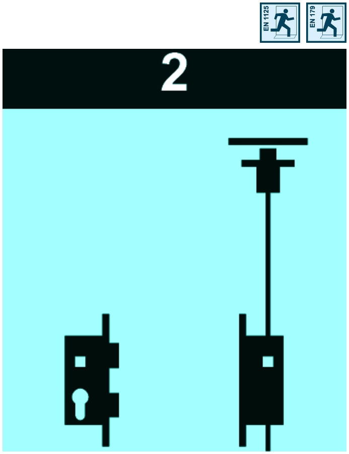 FT-Schloss-Set BKS-S-18-ESC-2 2flg. FT-GK, Fkt.E GFF, ÜW