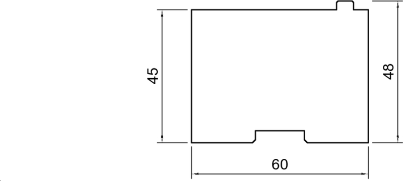 abmessungen, rechteckig, schematisch, bauteil, messung
