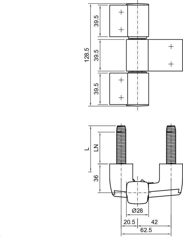 TB60AT 3tlg.+Ankerschraub.58mm BA 62,5mm, DP 36mm, EV1 Schaubild, Schaubild, Diagramm, Plan, Handlung,