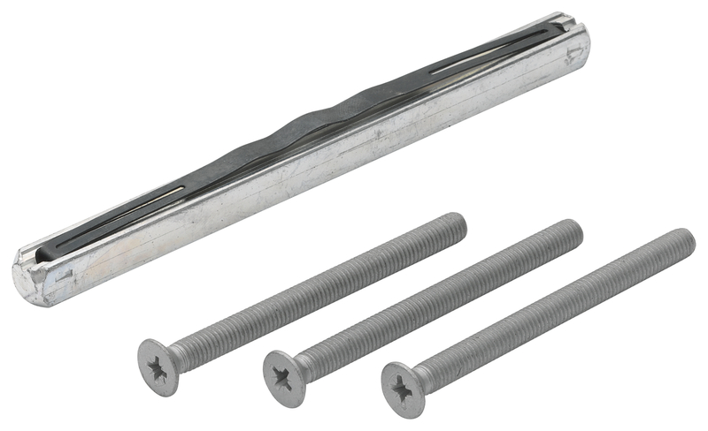 Spannungsleisten, Schlitzführung, Metallleiste, Schrauben, Antriebsschiene