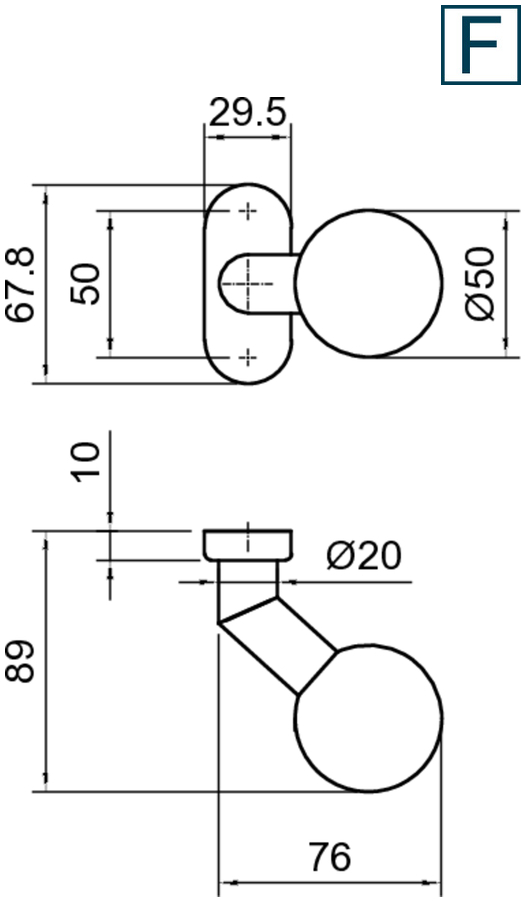 wandhalter, Schnalle, Gelenkarm, Rundkopfscheibe, Durchmesser-Ø50