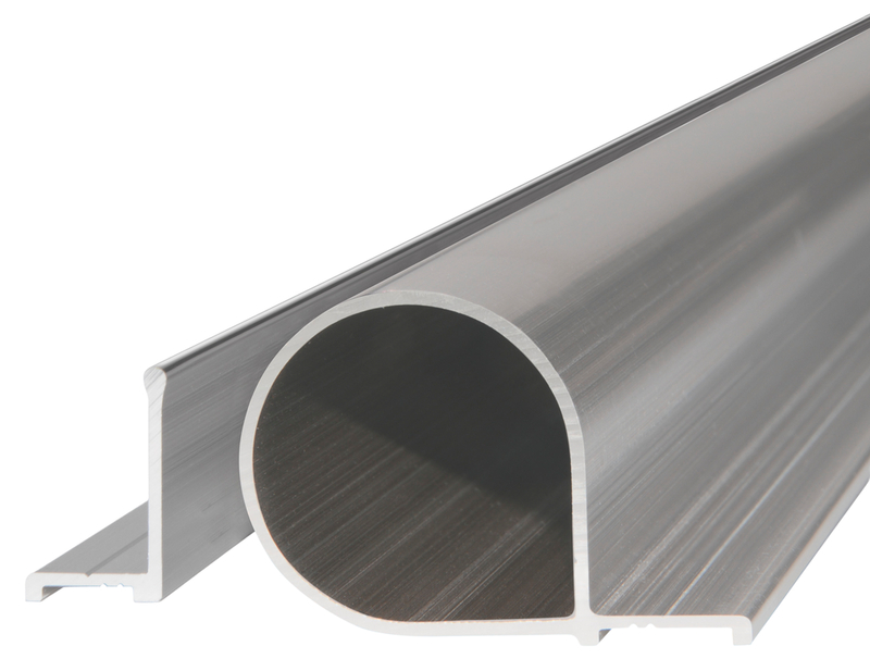 Aluminium, U-Profil, Rundprofil, Schale, Lichtgrau