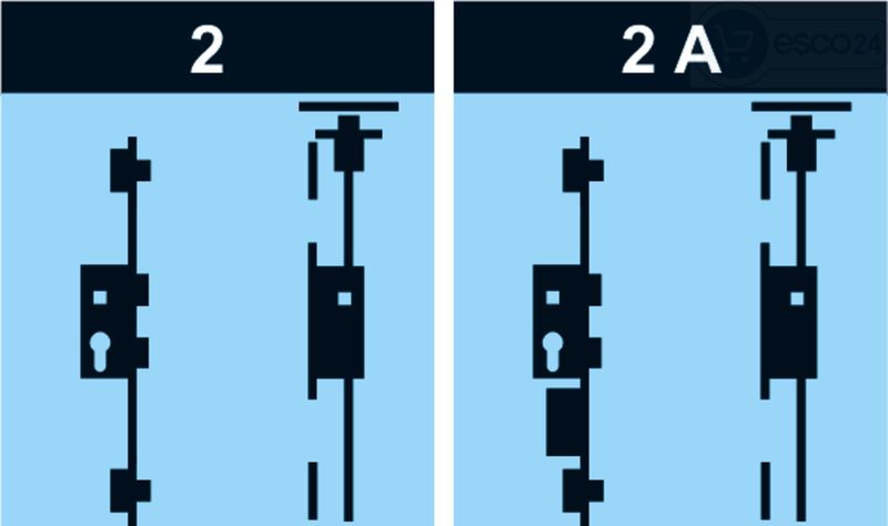 Adapterset 2flg. systeQ-M-ESC 2/2A