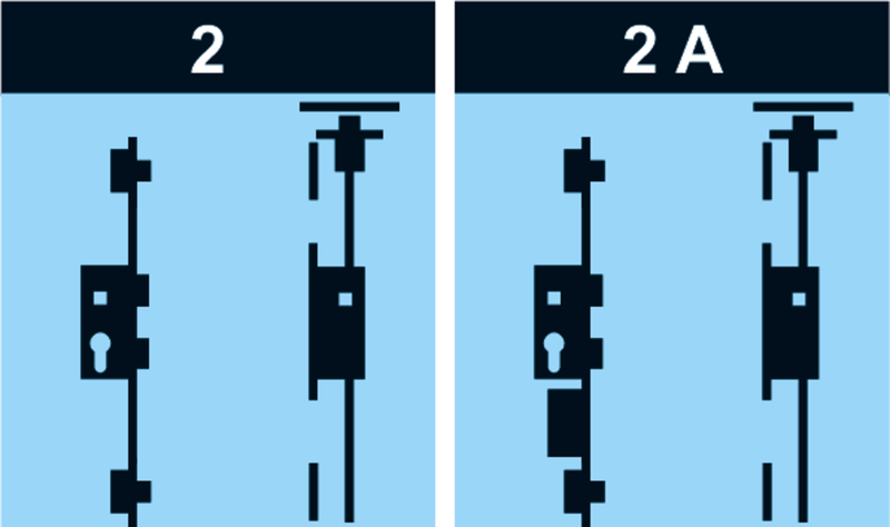 Adapterset 2flg. systeQ-M-ESC 2/2A