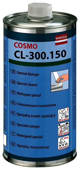 COSMO CL-300.150, Spezial-Reiniger Dose à 1 Liter Zinn, Kann, Zinn, Kann, Flasche, Shaker, Spraydose,