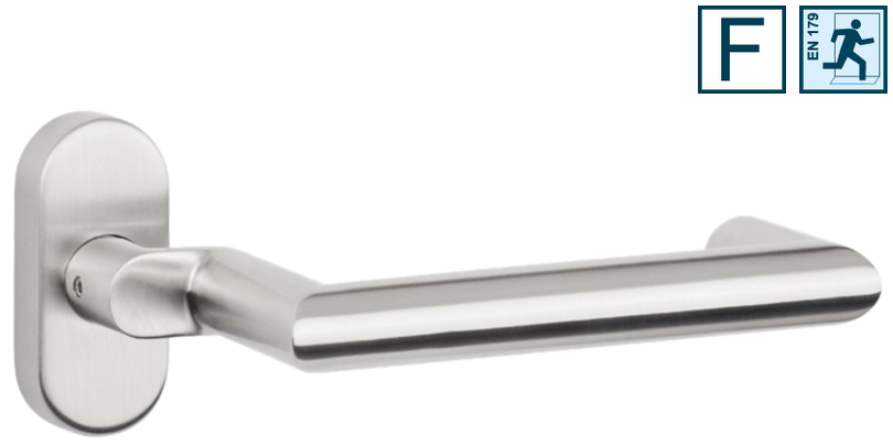 Türgriff, Haustürgriff, Klinkengriff, Edelstahl, Schwenkbar