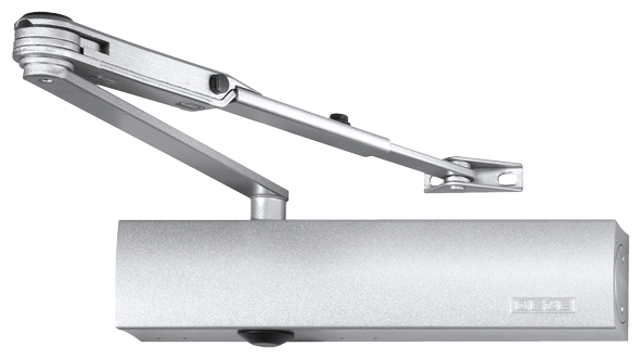 Türschließer, Silber, verstellbarer Arm, Wandmontage, Mechanische Hardware