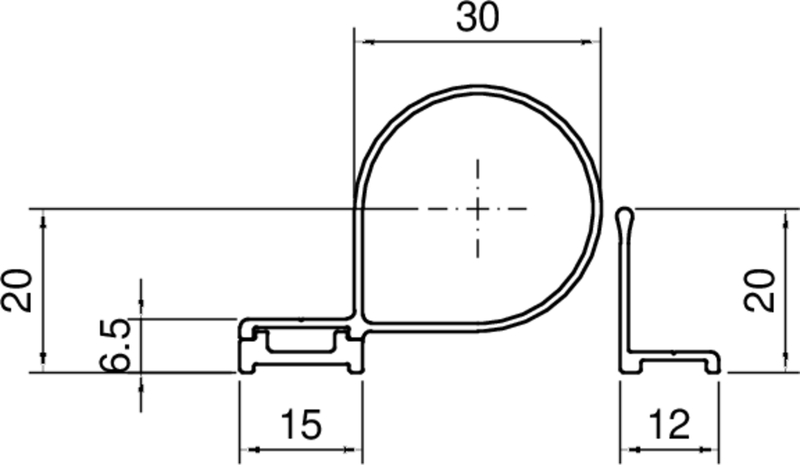 Profiling, Dichtung, U-Profil, Aluminium, Kunststoff