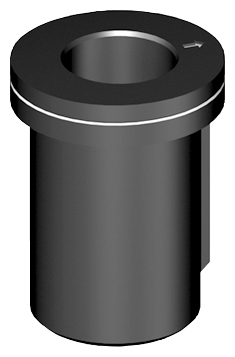 fittings, pipe connector, standoff, cylinder, metallic black