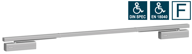 rolla-bar, barrierefreiheit, handlauf, aluminium, wandmontiert