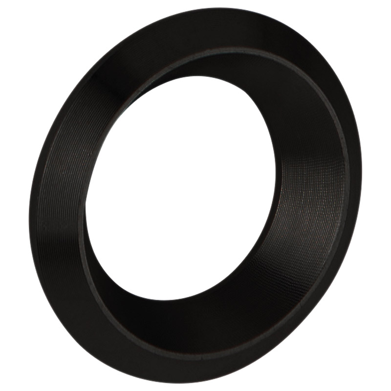 Q Schlüsselbuchse 25x9 mm ER.RAL9005 005 zum einclipsen Edelstahl schwarz bes