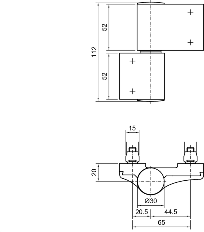 TB4 AT 2tlg. + Bef.-platten BA 65mm, DP 20mm, EV1 Schaubild, CAD-Diagramm, Schaubild, CAD-Diagramm,