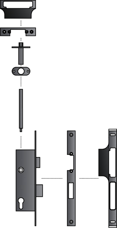 FR-Schloss-Set systeQ-S-1TE 1flg. f.EÖ ausw. FR-Schloss-Set systeQ-S-1TE 1flg. f.EÖ ausw.