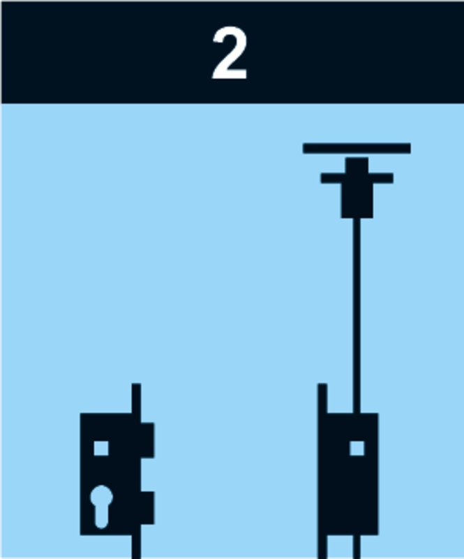Adapterset 2flg. systeQ-S-/IQ-DL-ESC-2