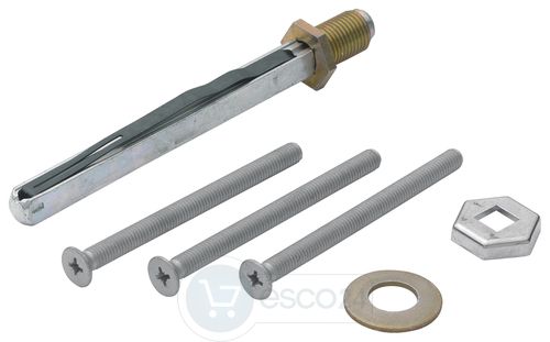Befestigungsset für Rahmengrt. außen Knopf, TS 57-62 mm,8mm-4kt