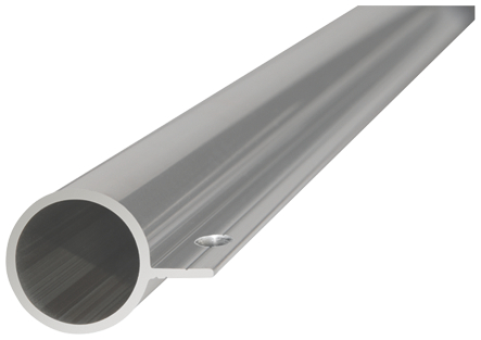 Rundstahl, Aluminiumrohr, Hohlprofil, Schwarz silber, Lange Stütze