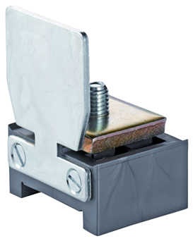 AUFLAUFSTÜCK NR.500K MIT SCHIENENEND- KAPPE KUNSSTOFF GALV.VERZINKT