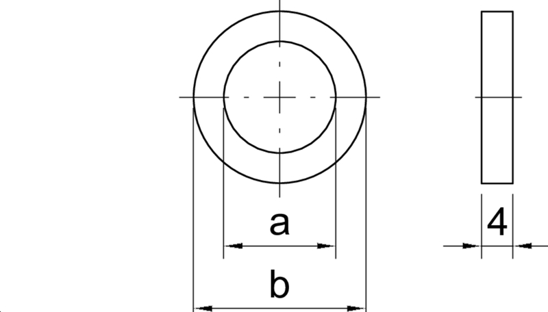 ZWISCHENRING 26 X 16,3 X 4 MM, NIROSTA