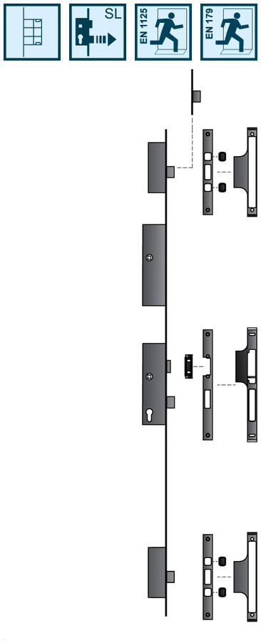 Türschloss, Sicherheitsbeschlag, Riegelschloss, Türverriegelung, Schließmechanismus
