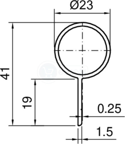 Athmer Fingerschutz BO-23 l=2000mm, RAL9016