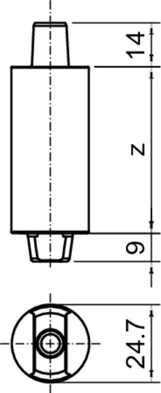 Fassung, elektrisches Bauteil, Zylinder, Knopf, Maße