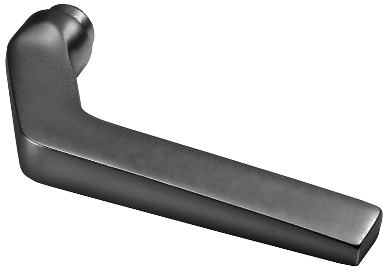 Türgriff, Metall, Schubladengriff, angekippter Griff, silbergrau