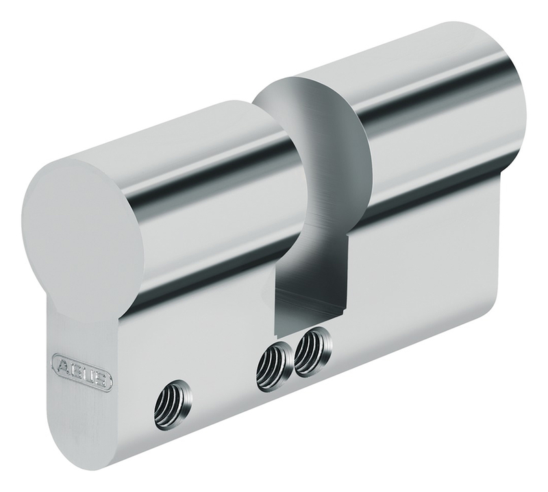 Schloss, Schließzylinder, Rundprofil, Metall, Schraubloch