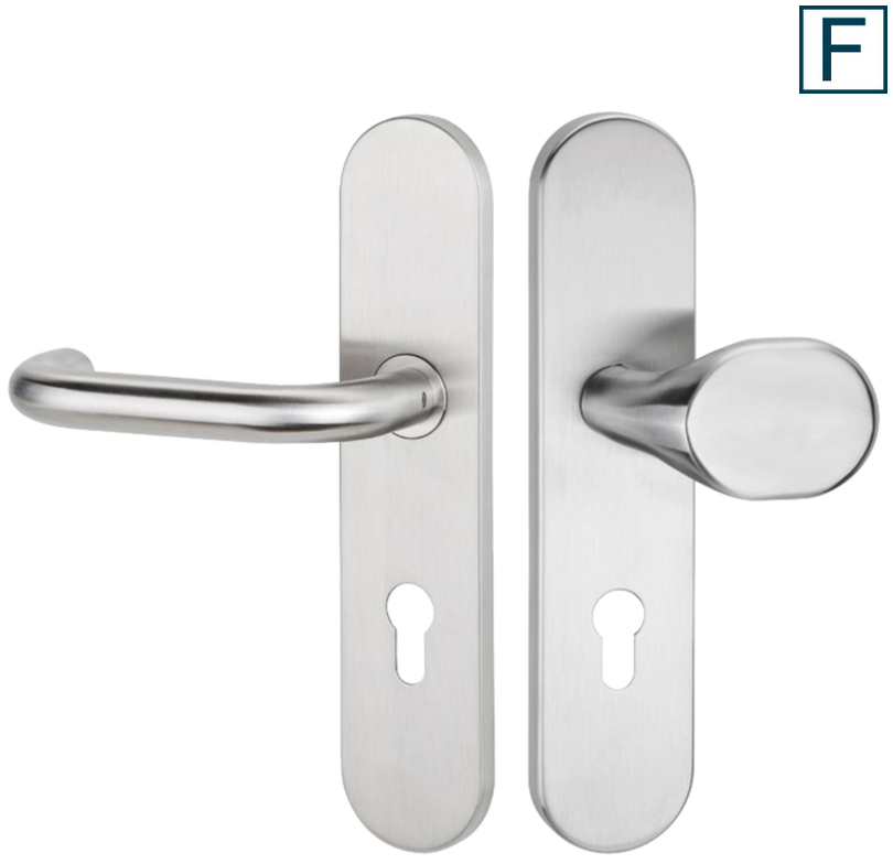 Türdriegel, Türgriff, Riegel, Stahl, Schlossplatte